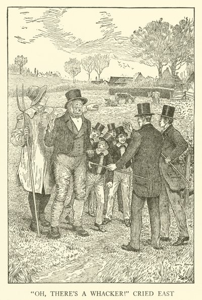 Ilustración para los Días de Escuela de Tom Brown de Louis John Rhead