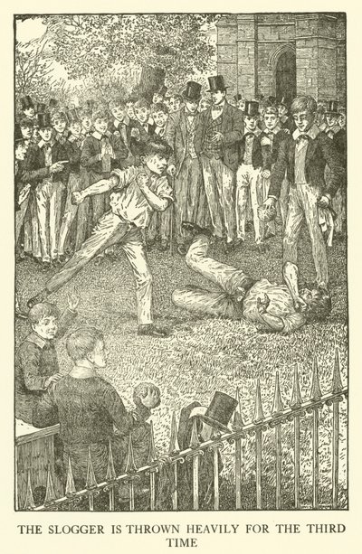 Ilustración para Los Días de Escuela de Tom Brown (grabado) de Louis John Rhead