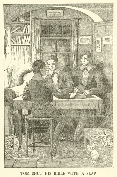 Ilustración para Los Días de Escuela de Tom Brown (grabado) de Louis John Rhead