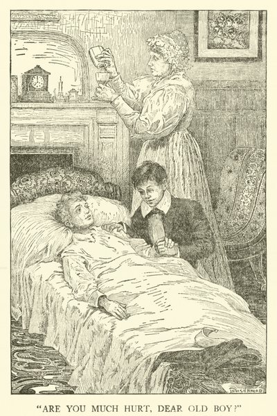Ilustración para Los Días de Escuela de Tom Brown (grabado) de Louis John Rhead