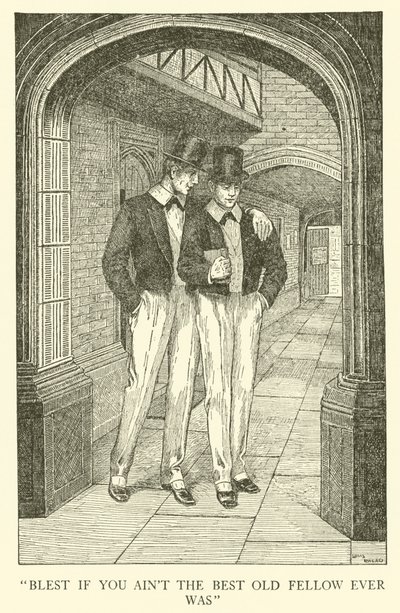 Ilustración para Los Días de Escuela de Tom Brown de Louis John Rhead