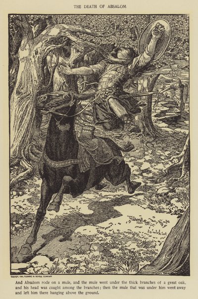 La muerte de Absalón de Louis John Rhead