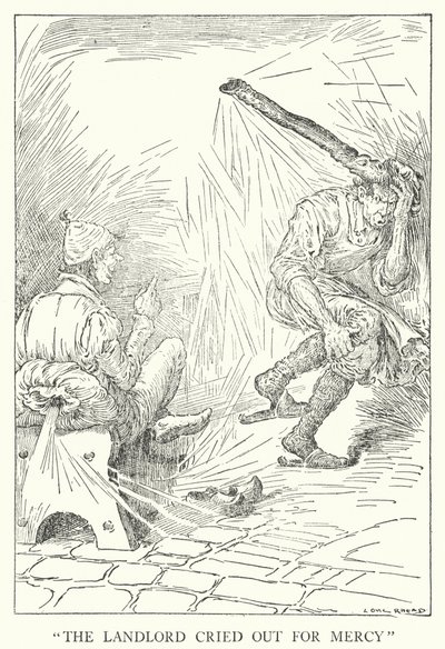 "El casero gritó pidiendo misericordia" de Louis John Rhead