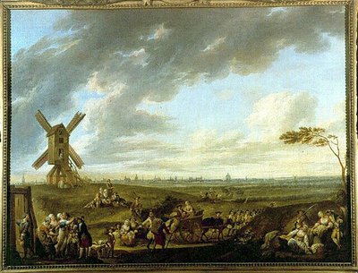 Vista de Lille tomada por Dieu-de-Marcq - por Louis Joseph Watteau dit Watteau de Lille (1731-1798), Museo de Lille de Louis Joseph  Watteau