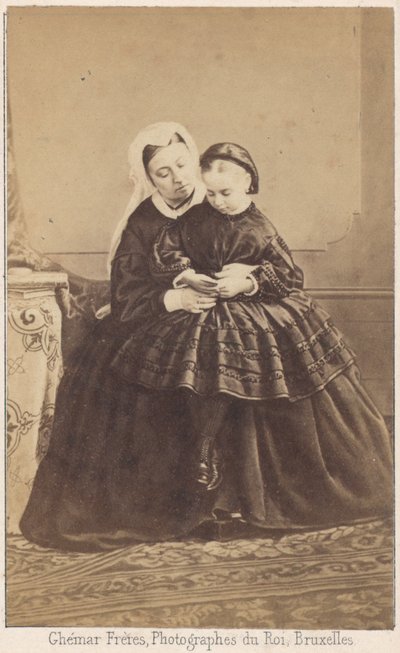 La Reina Victoria y su nieta de Louis Joseph Ghemar
