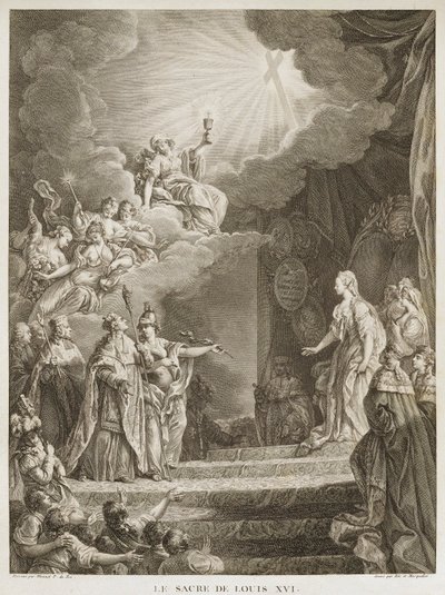 La coronación de Luis XVI de Louis Joseph I Masquelier