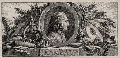 Retrato de Jean Philippe Rameau - grabado de Louis-Joseph Masquelier de Louis Joseph I Masquelier