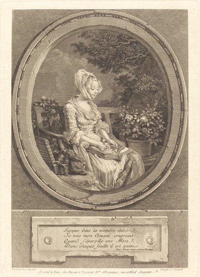 Hasta en la menor cosa de Louis Joseph Masquelier after Pierre Antoine Baudouin