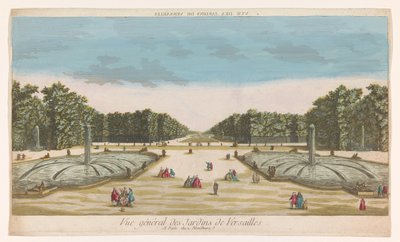 Vista del Jardín de Versalles
Vue des Jardins de Versailles (título en el objeto) de Louis Joseph Mondhare