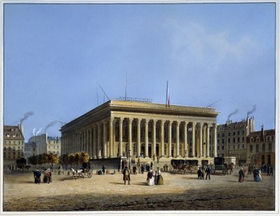 Bolsa y Tribunal de Comercio en Paris en 1837 de Arnout de Louis Jules Arnout