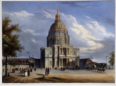 Dôme des Invalides en "Paris en 1837" por Arnout de Louis Jules Arnout