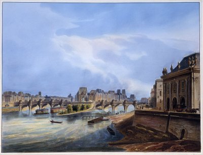 Vista del Pont Neuf - en “París en 1837” de Arnout de Louis Jules Arnout