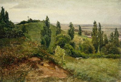 La ladera oeste del Doernberg, cerca de Kassel de Louis Kolitz