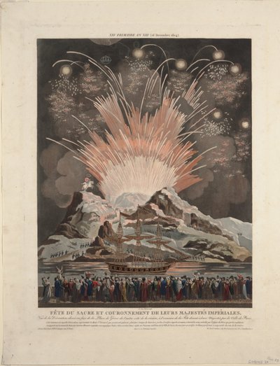 Festividades en la Coronación de Napoleón, 1806 de Louis Le Coeur