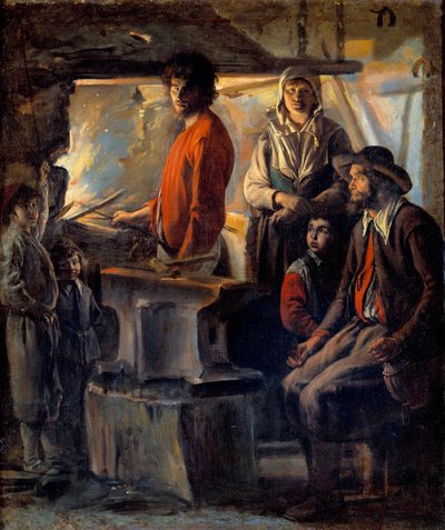 El herrero o el mariscal en su fragua de Louis le Nain