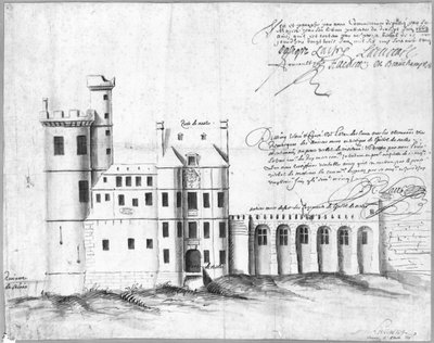 Fachada de la Porte y Hotel de Nesle, 1662 de Louis Le Vau