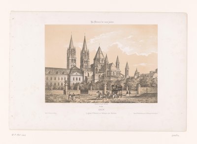 Vista de la Abadía de los Hombres con la Iglesia de Saint-Étienne en Caen
Caen. El gran San Esteban, o la Abadía de los Hombres (título en el objeto)
Hedendaags Frankrijk (título de la serie)
La France de nos jours (título de la serie en el objeto) de Louis Le Breton