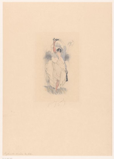 Bailarina canaria con la pierna estirada detrás de la cabeza
La jambe derrière la tête (título en el objeto) de Louis Legrand (signed by artist)