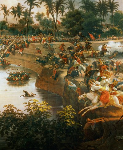 Batalla de las Pirámides (óleo sobre lienzo) de Louis Lejeune