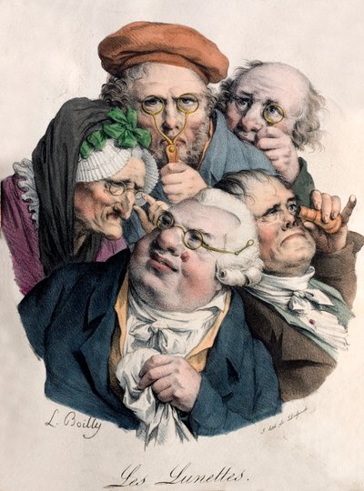Gafas de Louis Leopold (after) Boilly