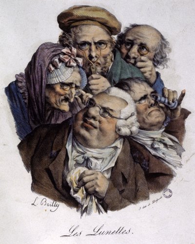 Las gafas, c.1820 (grabado) de Louis Leopold (after) Boilly