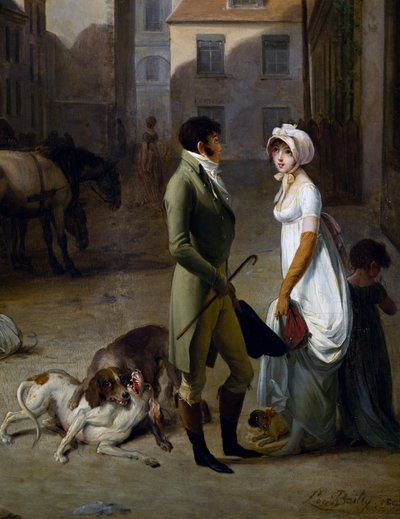 Llegada de la diligencia al patio de Mensajerías de Louis Leopold Boilly