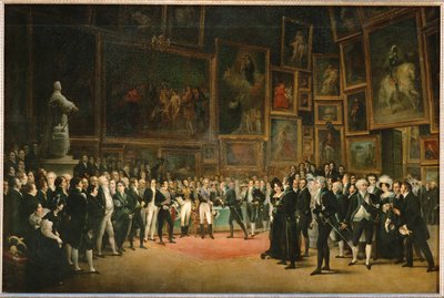 En la clausura del Salón de 1824, el rey Carlos X ... de Louis Leopold Boilly