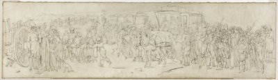 Cucos en el muelle de las Tullerías, hacia 1805 (pincel, tinta china sobre lienzo) de Louis Leopold Boilly