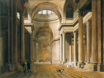 Interior del Panteón en París de Louis Leopold Boilly