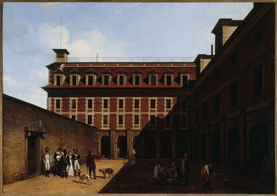 La prison des Madelonnettes, rue des Fontaines, hacia 1810 (óleo) de Louis Leopold Boilly