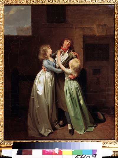 ""La dolorosa separación"" (Una despedida triste) Pintura de Louis Leopold (Louis Leopold) Boilly (1761-1845) alrededor de 1780 Museo Pushkin, Moscú de Louis Leopold Boilly