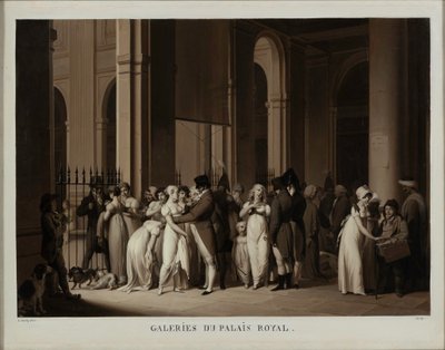 Las Galerías del Palais Royal de Louis Leopold Boilly