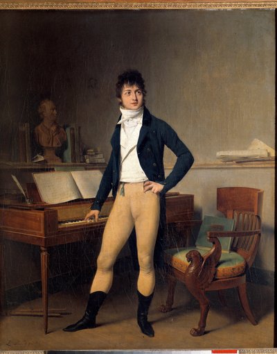 Retrato de cuerpo entero de François Adrien Boieldieu (1755-1834), compositor francés de Louis Leopold Boilly