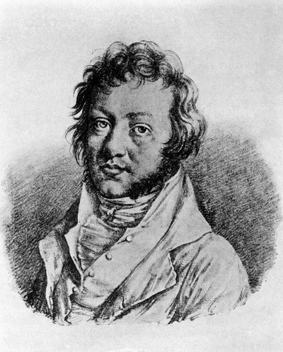 Retrato de André Marie Ampère (1775 - 1836) físico francés. Litografía de Louis Boilly (1761-1845) de Louis Leopold Boilly