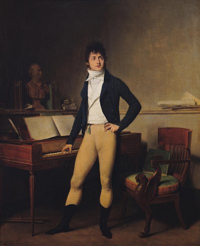 Retrato del compositor François-Adrien Boieldieu 1775-1834, 1800 de Louis Leopold Boilly