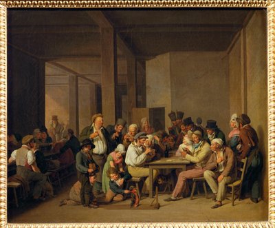 Scene de cabaret - escenas en una taberna ... de Louis Leopold Boilly