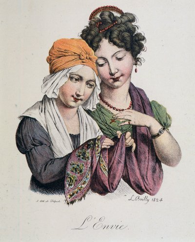 Los siete pecados capitales: Envidia por Boilly de Louis Leopold Boilly