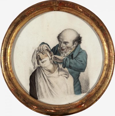 Barbero hábil, 1823 de Louis Leopold Boilly