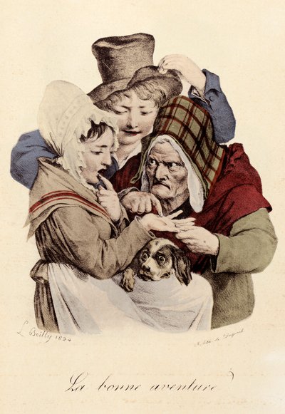 La aventura feliz. Grabado por Louis-Leopold Boilly de Louis Leopold Boilly