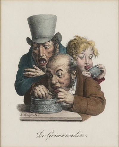 La gula, 1824-1825 de Louis Leopold Boilly