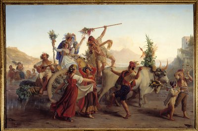 El regreso de la fiesta de la Madonna del Arco cerca de Nápoles de Louis Leopold Robert