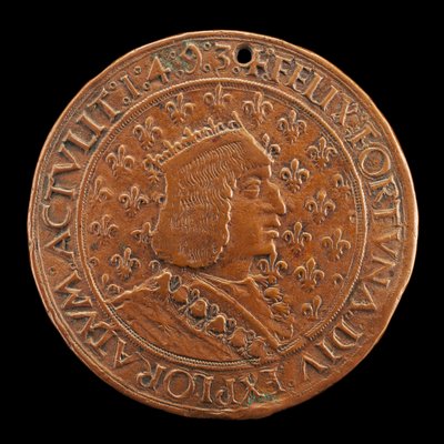 Carlos VIII, 1470-1498, Rey de Francia 1483 [anverso] de Louis Lepère
