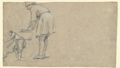 Estudios de figuras (verso) de Louis Licherie de Beurie