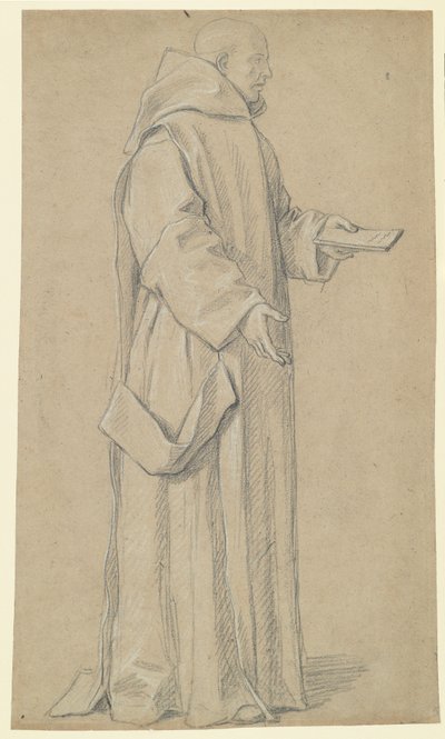 Monje de pie (recto) de Louis Licherie de Beurie
