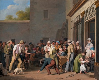 Louis-Léopold Boilly - El juego de la barrica de Louis Leopold Boilly