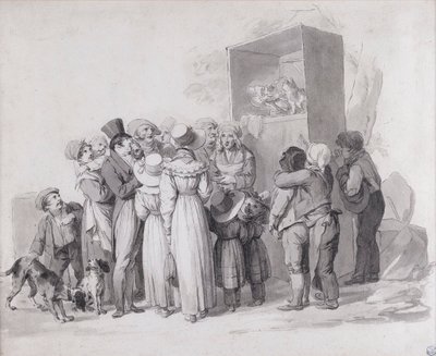 Louis-Léopold Boilly - El pobre gato (sketch) de Louis Leopold Boilly