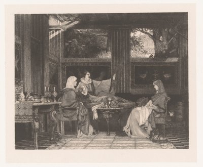 Venantius Fortunatus lee sus poemas a Radegonda VI de Louis  Lucas