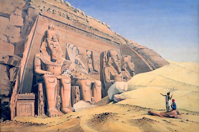 Gran Templo de Ramsés II, Abu Simbel, 1846 de Louis M. A. Linant de Bellefonds,