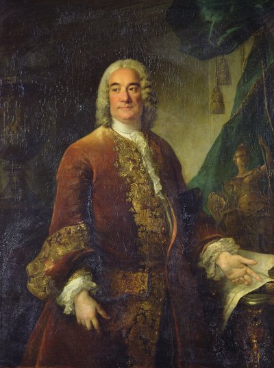 Charles-Francois-Paul Lenormant Tournehem (1684 - 1751), director de los edificios reales, hacia 1750 (óleo sobre lienzo) de Louis Tocqué