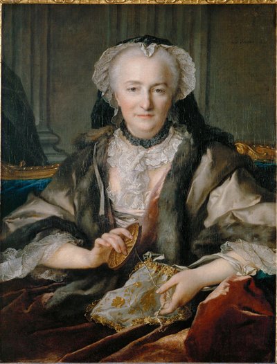 Sra. Dange haciendo nudos - Sra. Dange bordando ... de Louis M. Tocque